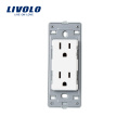 Livolo US Standard 15A 125 V Steckdose ohne Glasscheibe VL-C5-C2US-11